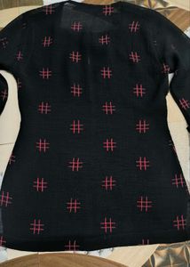 Black Printed Kurti