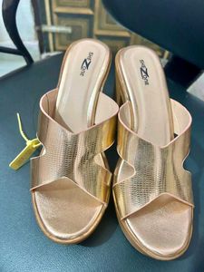 Gold Platform Heels