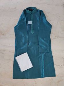Men's Teal Kurta Set