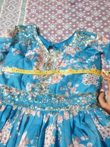 Elegant Floral Anarkali Gown