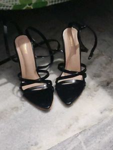 Strappy Black Heels