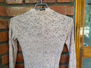 Lace baby pink Bodycon Mini Dress