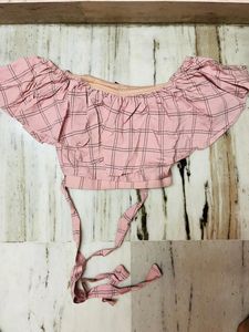 Pink Plaid Two-Piece Set