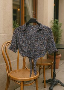 Floral Wrap Top