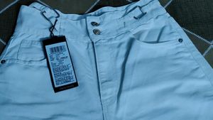 White Wideleg Jeans