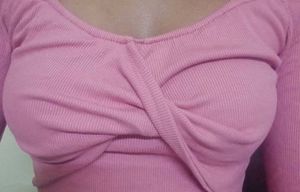 THRIFTED Pink Crop Top