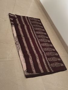 Coffee Brown  &amp; Cream  silk Saree