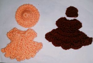 handmade woolen kanha ji dress.