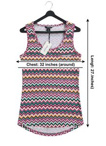 Golddigga Chevron Print Tank Top