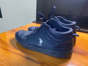 U.S. Polo Assn. Men Navy Blue Solid Sneakers