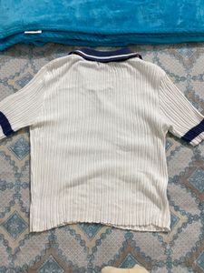 zudio ribbed polo top