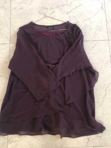 Elegant Purple Layered Top