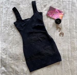 Black Lace Bodycon Dress