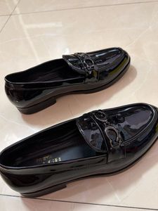 Coach Black Glassy Partywear Loafers