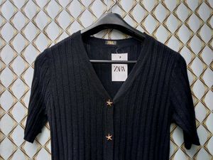 New With Tag Zara Korean Cute Knit Cardigan
