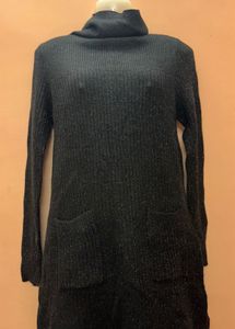 Midnight Starry Glitter Black Dress