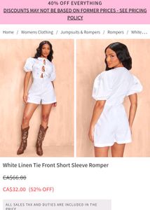 tie front romper