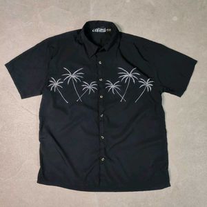 Tropical Palm Print Shirt