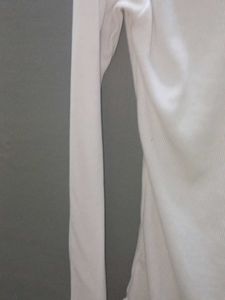 White One Shoulder High Low Trendy Top