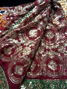 Heavy Work Brown Saree😍😍