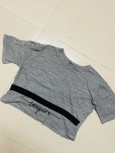 Gray Inspire Graphic Tee