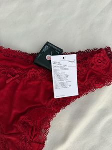 H&amp;M Red &amp; Maroon Brazillian Briefs - New Size-M