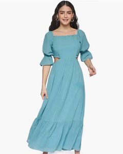 AND TEAL A-line Dress