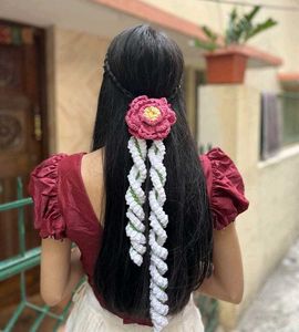 Floral Crochet Hair Accessory