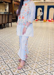 Beautiful Designer Co-ord Set With Hand Embroidery