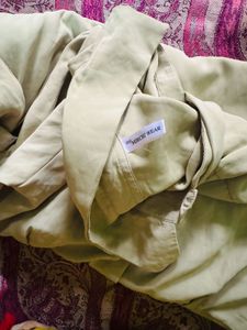 Elegant Green Mini Shirt Dress