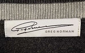 Gray V-Neck Sweater -Greg Norman.