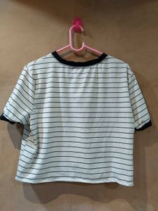 Black And White Stripped Tee