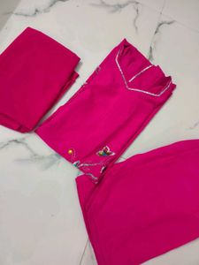 !!Sale!!💗Hot Pink Kurta Salwar Dupatta Set..💗