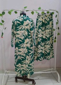 Brand New Big Floral Prints Coord Set
