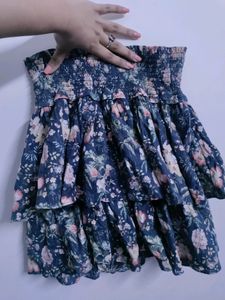 Floral Skirt (Stretchable)