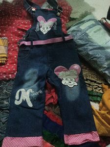 Beby Girl Denim Dungree.
