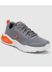 Walk comfortably in grey Skechers