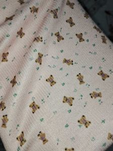 Cute Teddy Printed Crop Top