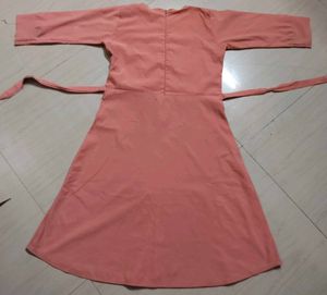 Girls Peach Dress