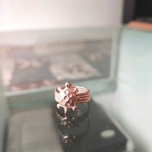 Pure Copper Turtle Ring  for Good Luck &amp; Wealth.