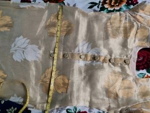 Silk Type Churidar Top Home Made Stitch
