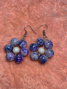 Beaded Flower Earrings