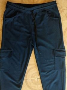 Navy Blue Cargo Sweatpants