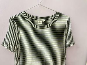 GAP Black And White Striped Dress