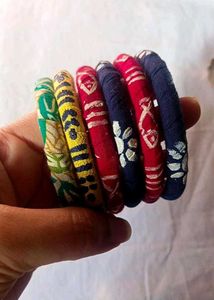 Handpainted Febric Bangles