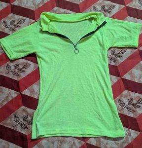 💚💚Lime Green Y2k Polo Top💚💚