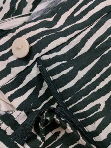 H&amp;M new Zebra Print Wide Leg Pants