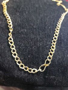 gold and silver necklace