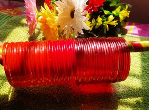 Red Bangles - Set of 3 And 4 Kade