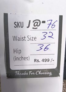 J@76 Size-32 (Sale) Latest Ladies high waist Jeans